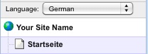 Ãbersetzungssprache im Backend auswählen